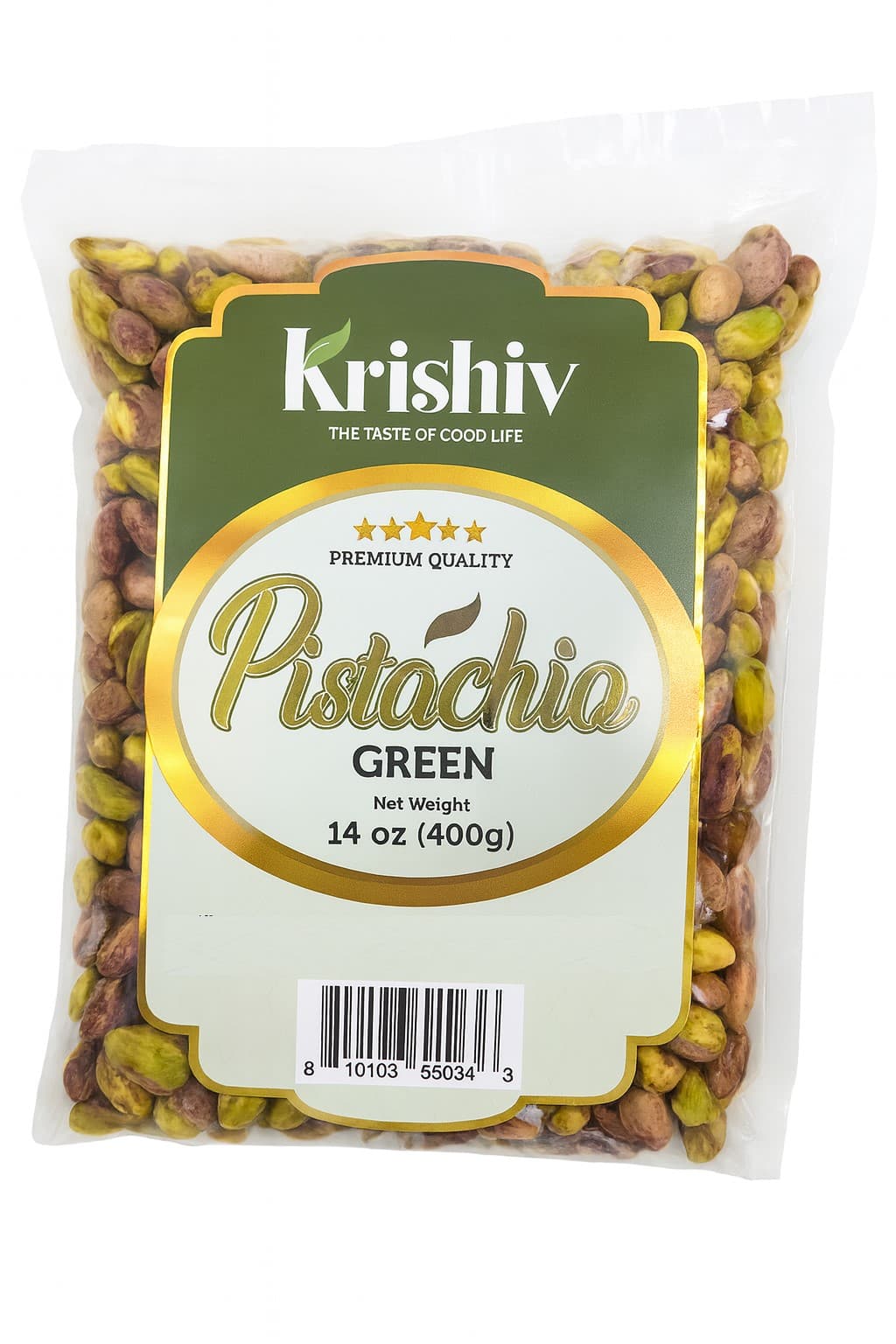 Krishiv Green Pistachios - 14 oz (400 G)