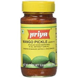 Priya Mango Pickle (No Garlic) 10.6oz (300g)