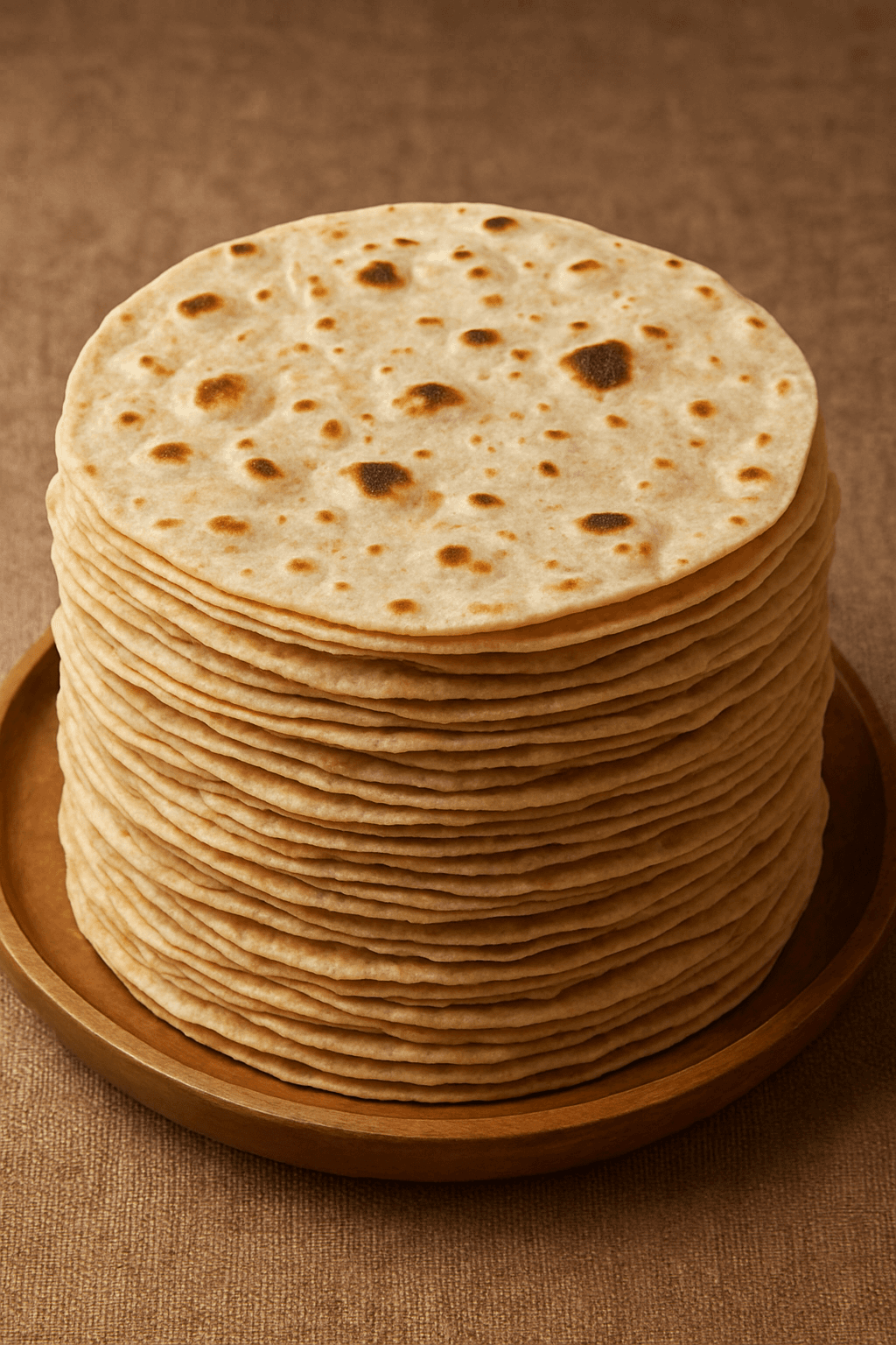 Fresh Home Made Rotis - 25 Pcs (5x5)