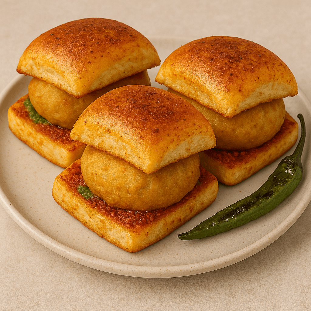 Fresh Home Made Vada Pav - 3 Pieces