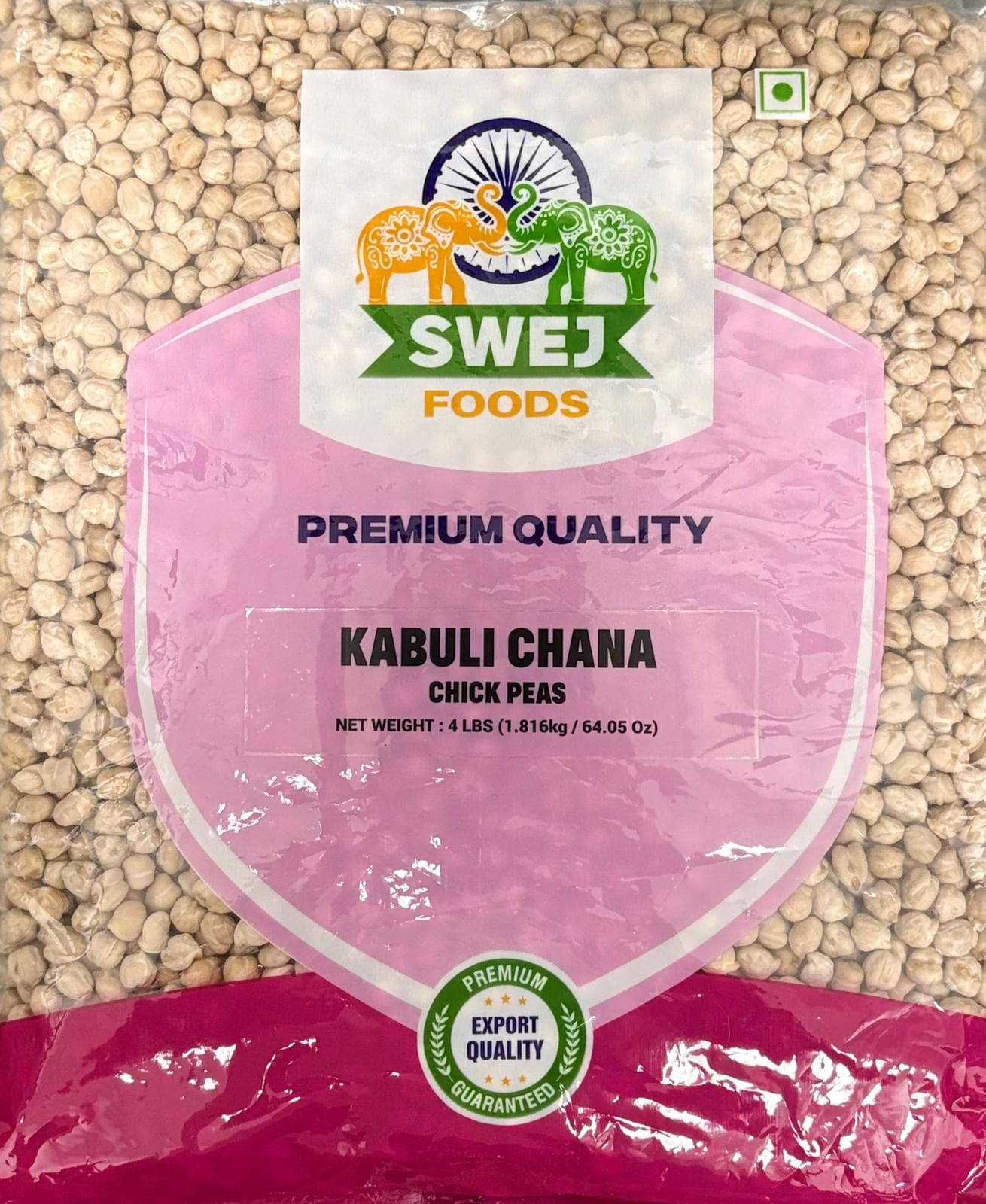 Swej Kabuli Chana - 4 Lbs (1.83 KG)