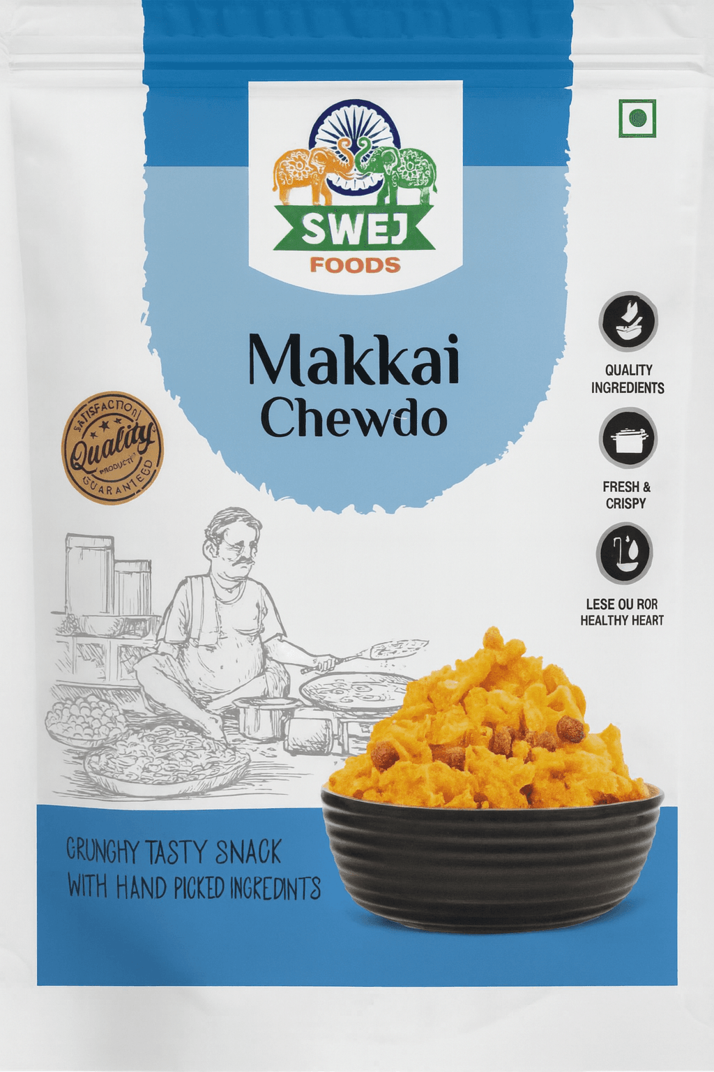Swej Makkai Chewdo Indian Snack - 14 OZ (400 G)
