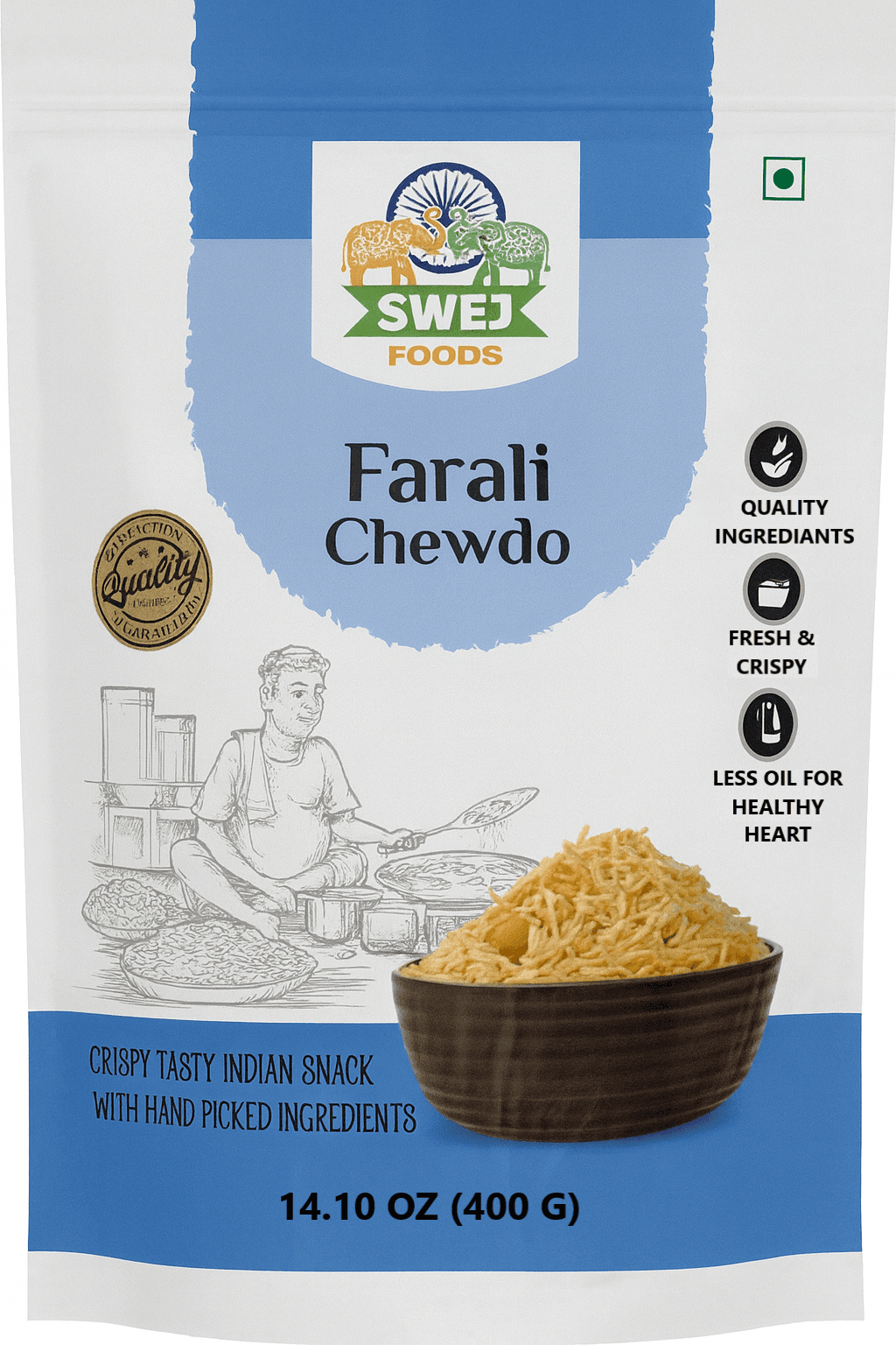 Swej Farali Chewdo Mix Indian Snack - 14 OZ (400 G)