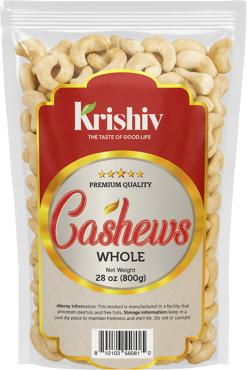 Whole Cashews - 28 oz (800 G)