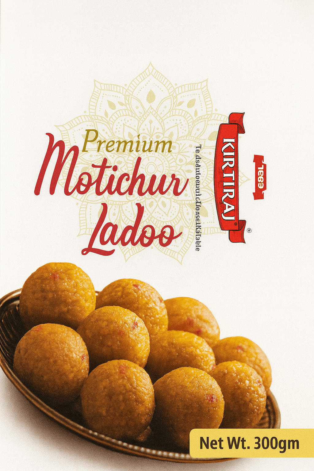 Premium Motichur Ladoo- 200 G (Keep Frozen)