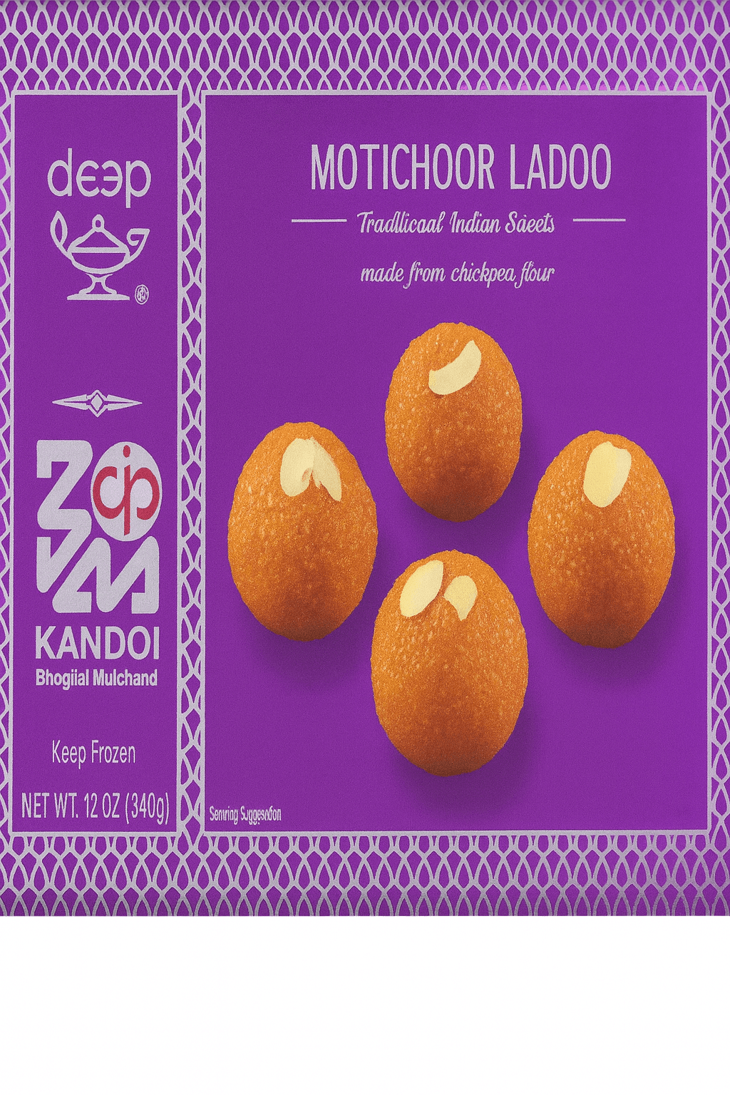 Deep Motichoor Ladoo - 12 OZ (340 G) Keep Frozen