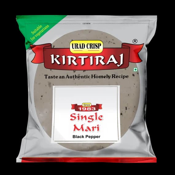 Kirtiraj Single Mari Urad Papad - 100 G