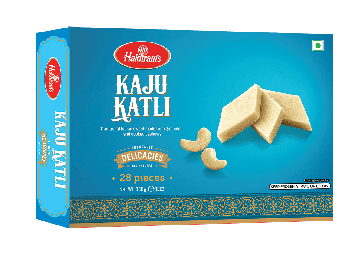 Haldirams Kaju Katli - 12 OZ (340 G) Keep Frozen