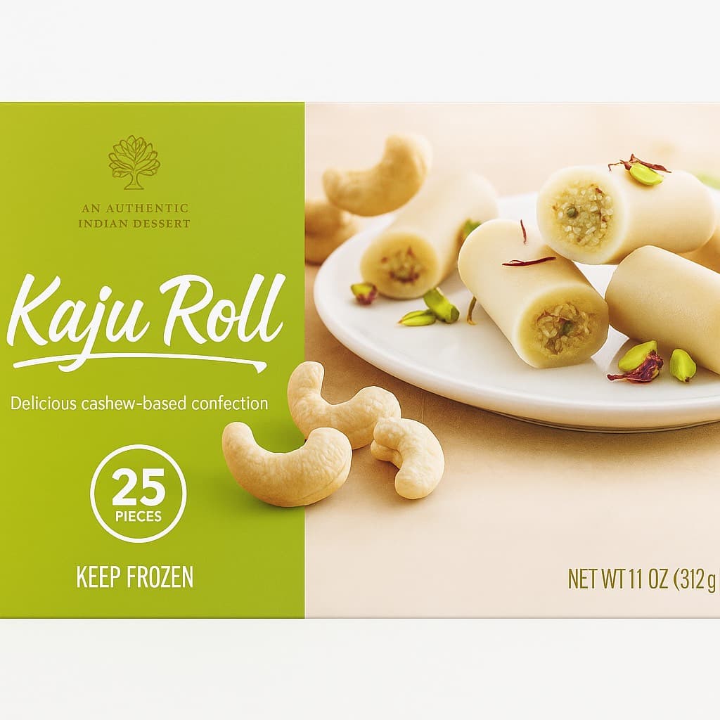 Nanak Kaju Roll - 11 OZ (312 G) Keep Frozen