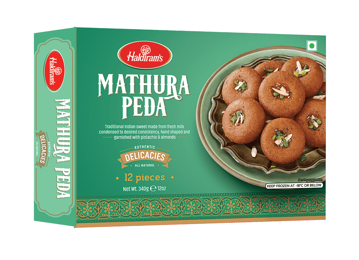 Haldirams Mathura Peda - 12 OZ (340 G) Keep Frozen