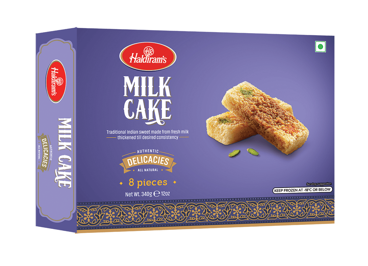 Haldirams Milk Cake - 12 OZ (340 G) Keep Frozen