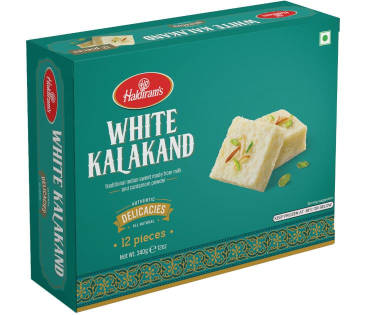 Haldirams White Kalakand - 12 OZ (340 G) Keep Frozen