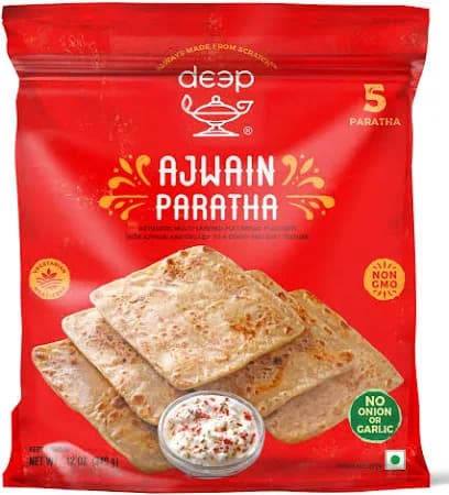 Deep Ajwain Paratha - 5 Pcs (Keep Frozen)