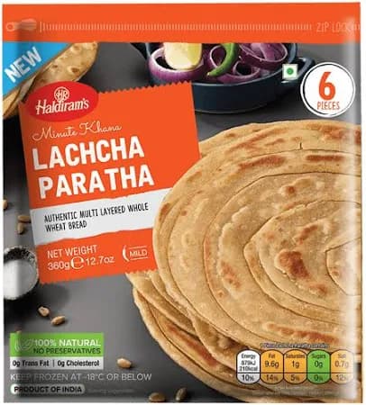 Haldirams Lachcha Paratha - 6 Pcs (Keep Frozen)