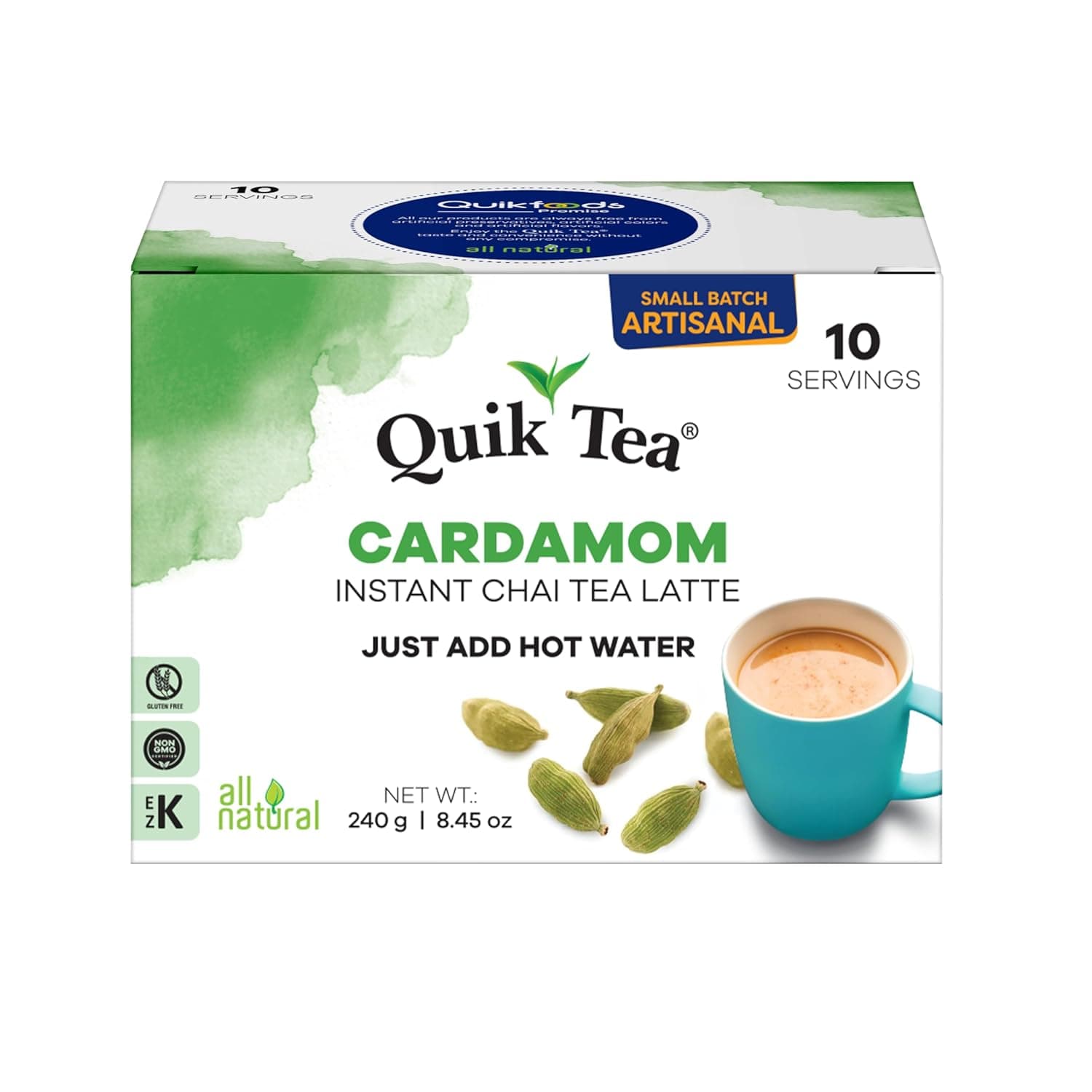 Quik Tea Cardamom - 10 Pack Instant Tea