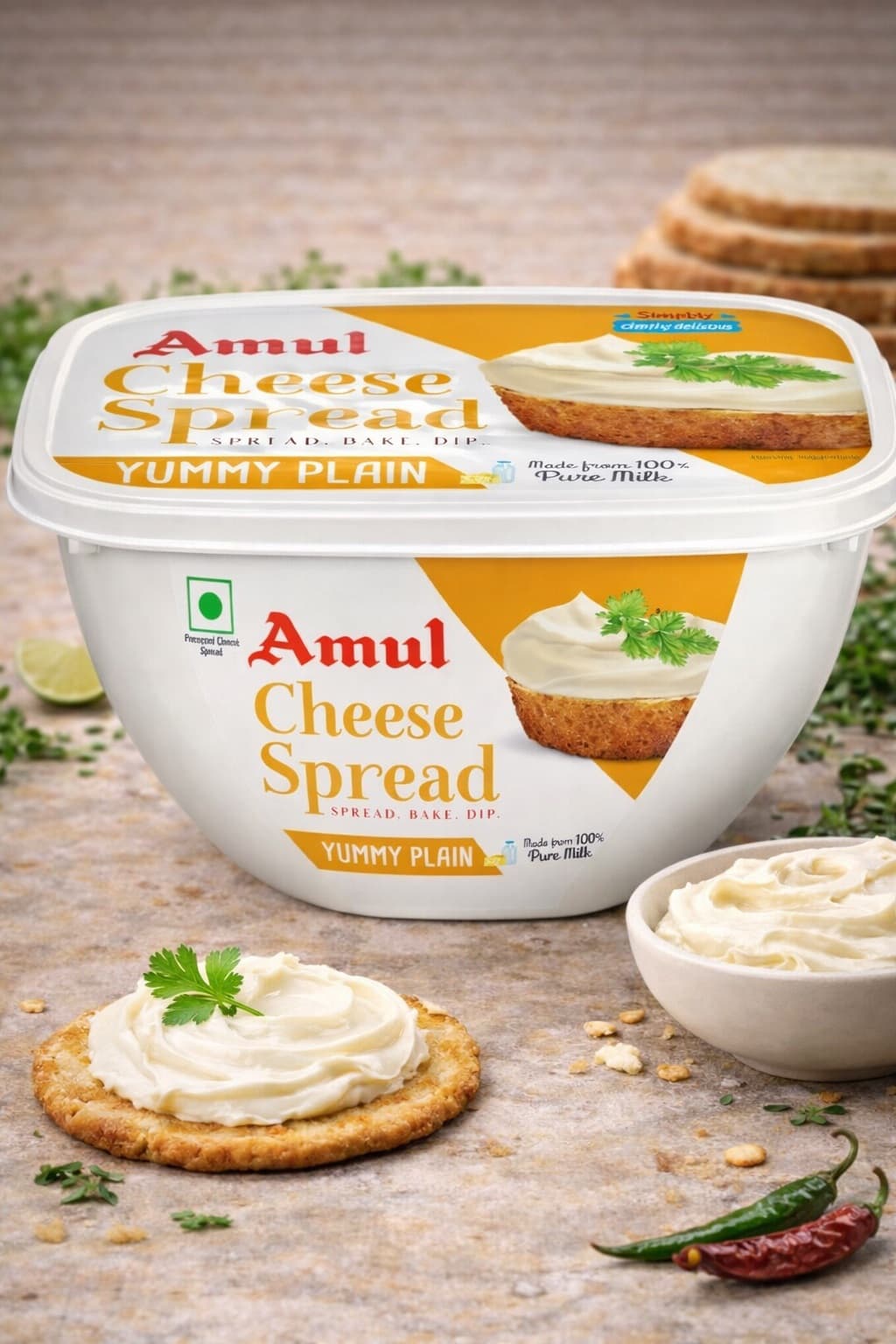 Amul Cheese Spread Plain - 200 G